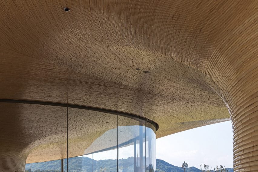 Bamboo community center in Japan