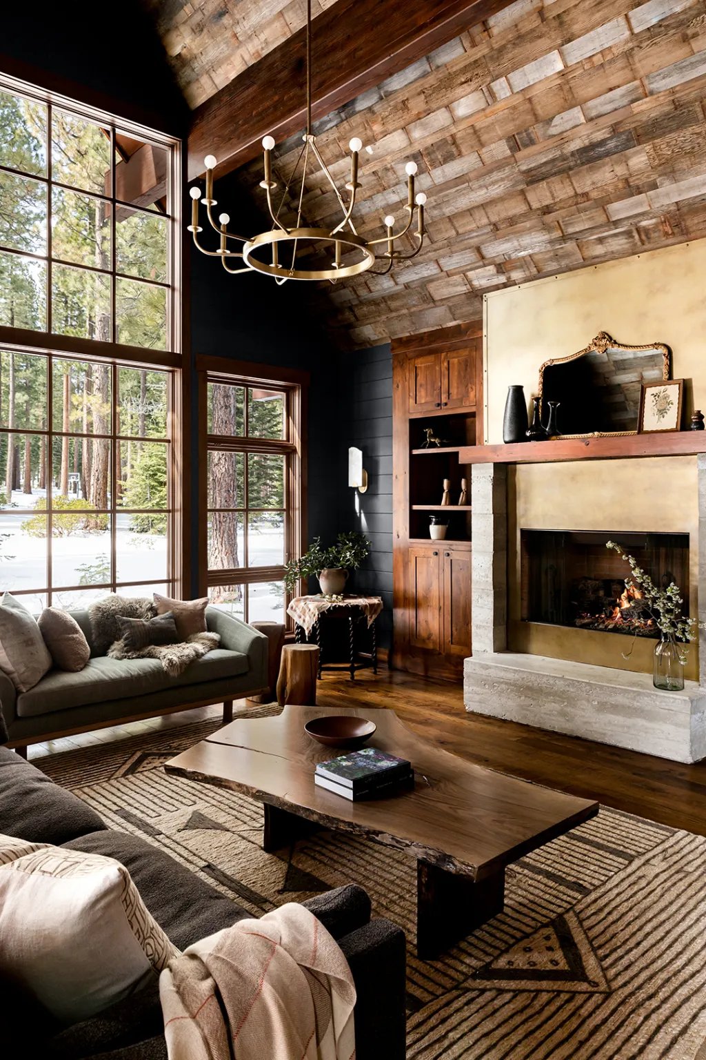 rustic living room