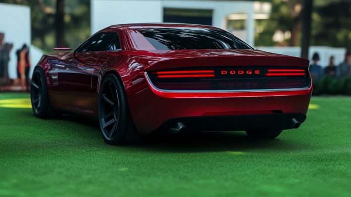 The AI-designed 2025 Dodge Challenger concept looks sleek