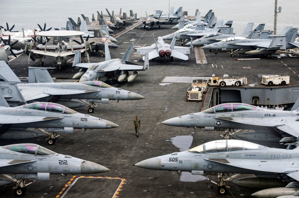 Officer on deck of the USS Abraham Lincoln