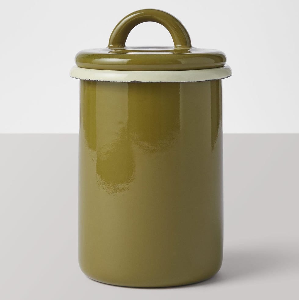 Enamel storage jar