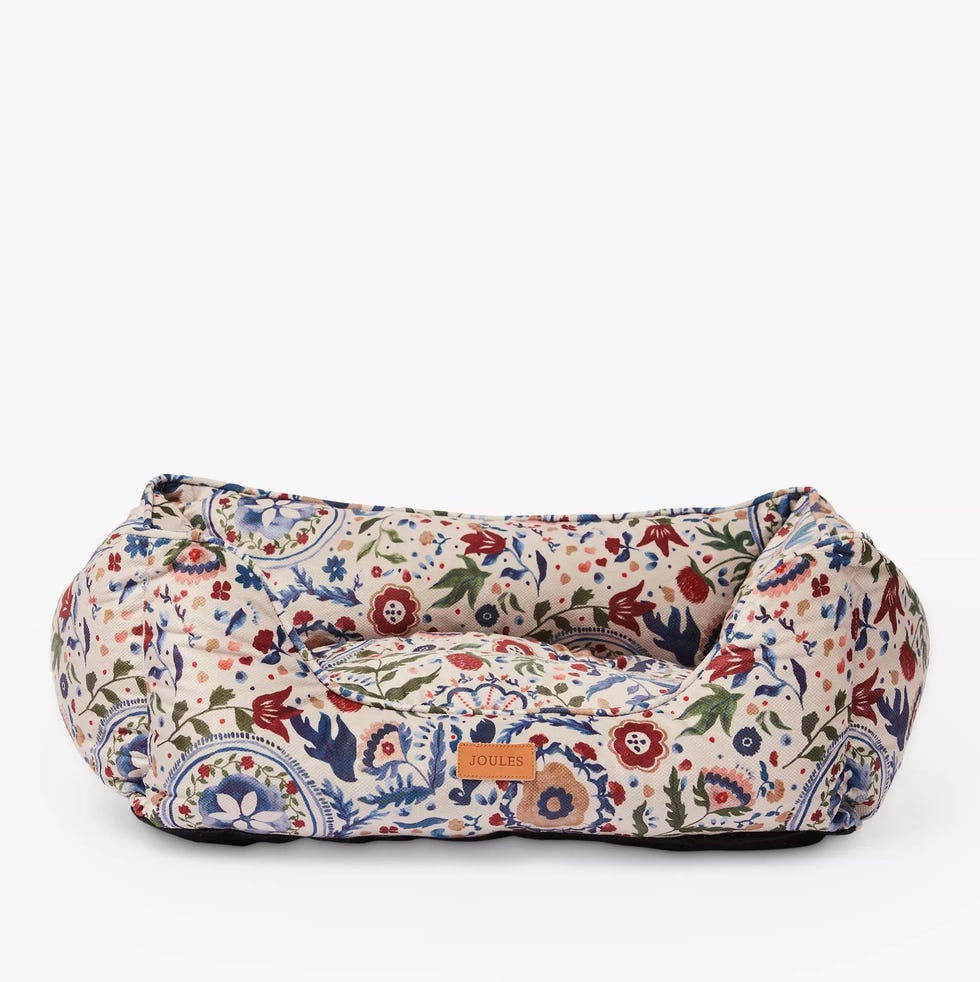 Joules Floral Box Dog Bed