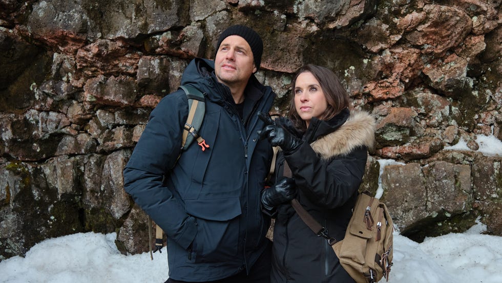 Man and woman in the snow