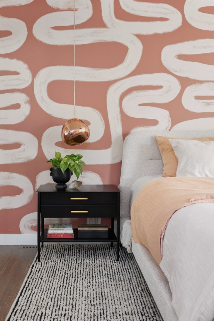 Colorful walls in the bedroom Colorful walls in the bedroom