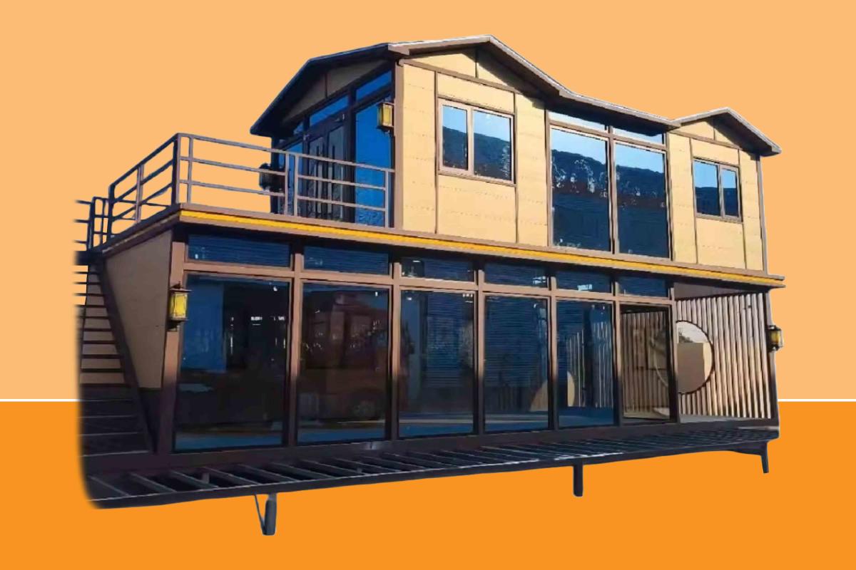 Amazon's newest tiny home features 2 bedrooms, a rooftop terrace and a stunning glass sunroom