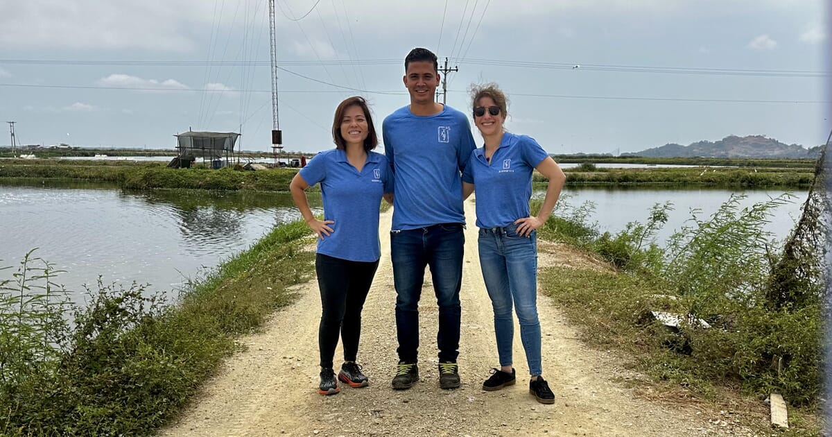 Using sonar to shed new light on the murky world of shrimp ponds