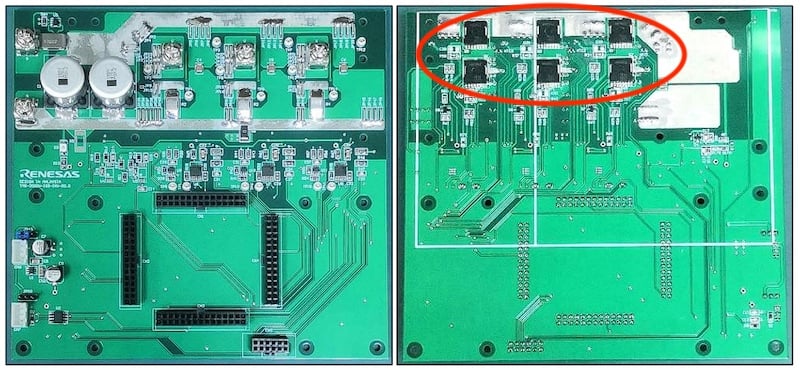 Power transistor evaluation board