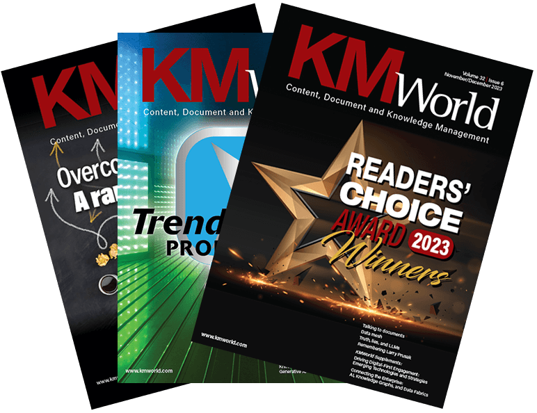 KMWorld cover