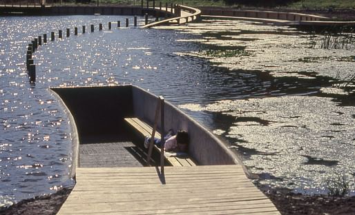 Greenwood Pond-Double Site, Des Moines, IA, 1996. Photo © Mary Miss courtesy of the Cultural Landscape Foundation.