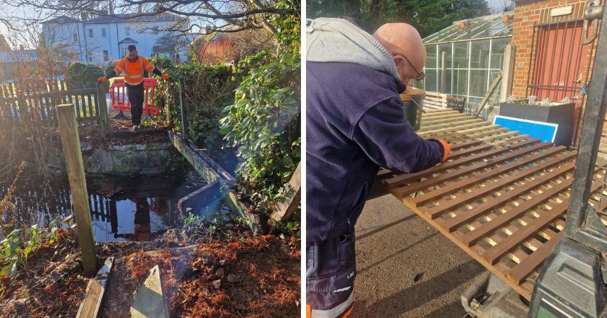 Marlborough City Council replaces bridge at gardens