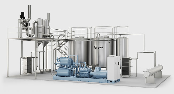 Molcanization processing systems with zero-emission: milk evaporator Ezero