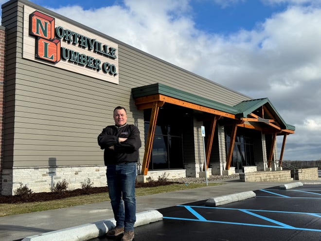 Stew Oldford Jr., owner of Northville Lumber Co., shows off the new 72,000-square-foot store at 51300 Five Mile Road in Northville Township.