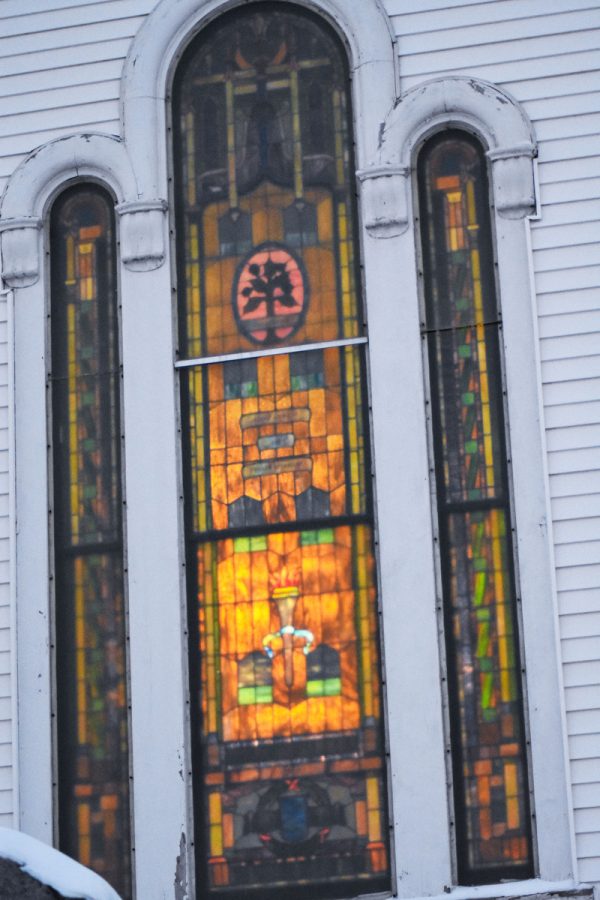 A city in Maine reveals a puzzle on the ceiling of her old church