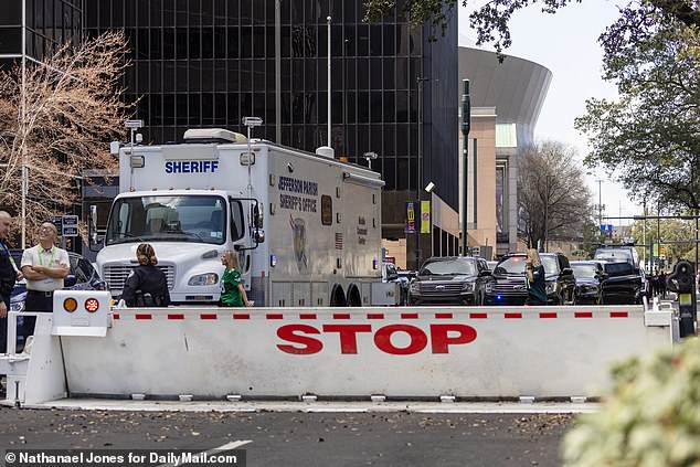 All routes to the stadium were blocked by cops and other strong security measures