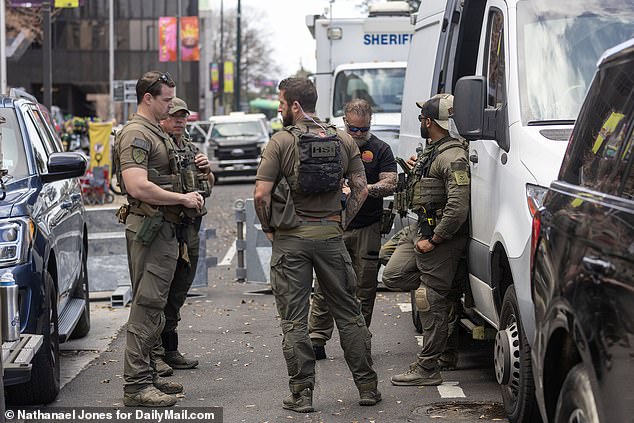 Members of the military work to the scope of the superdome in New Orleans