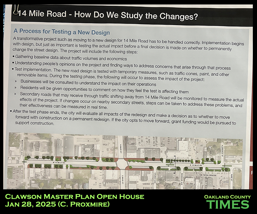 Traffic calming and rainwater reduction part of Clawson's proposed master plan