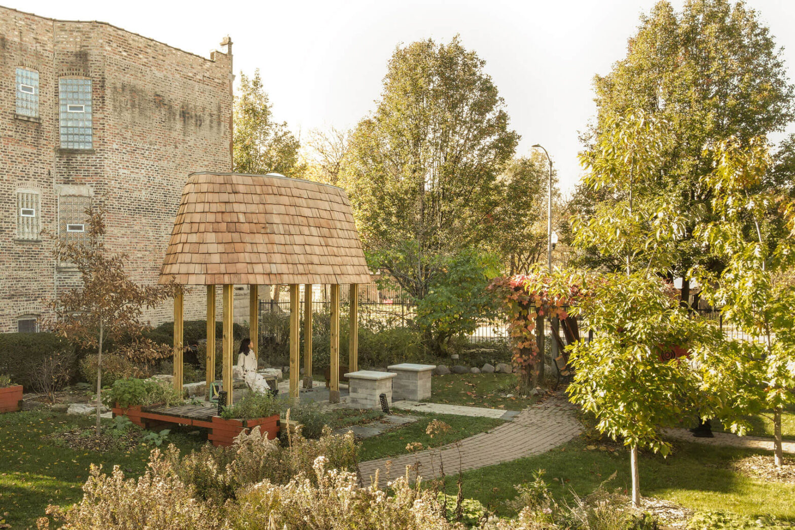 New office designs terrace for Chicagos African Heritage Garden