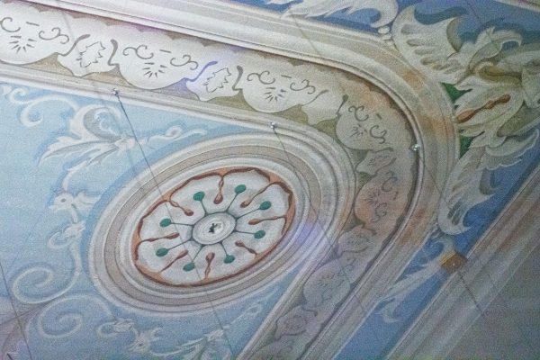 A city in Maine reveals a puzzle on the ceiling of her old church