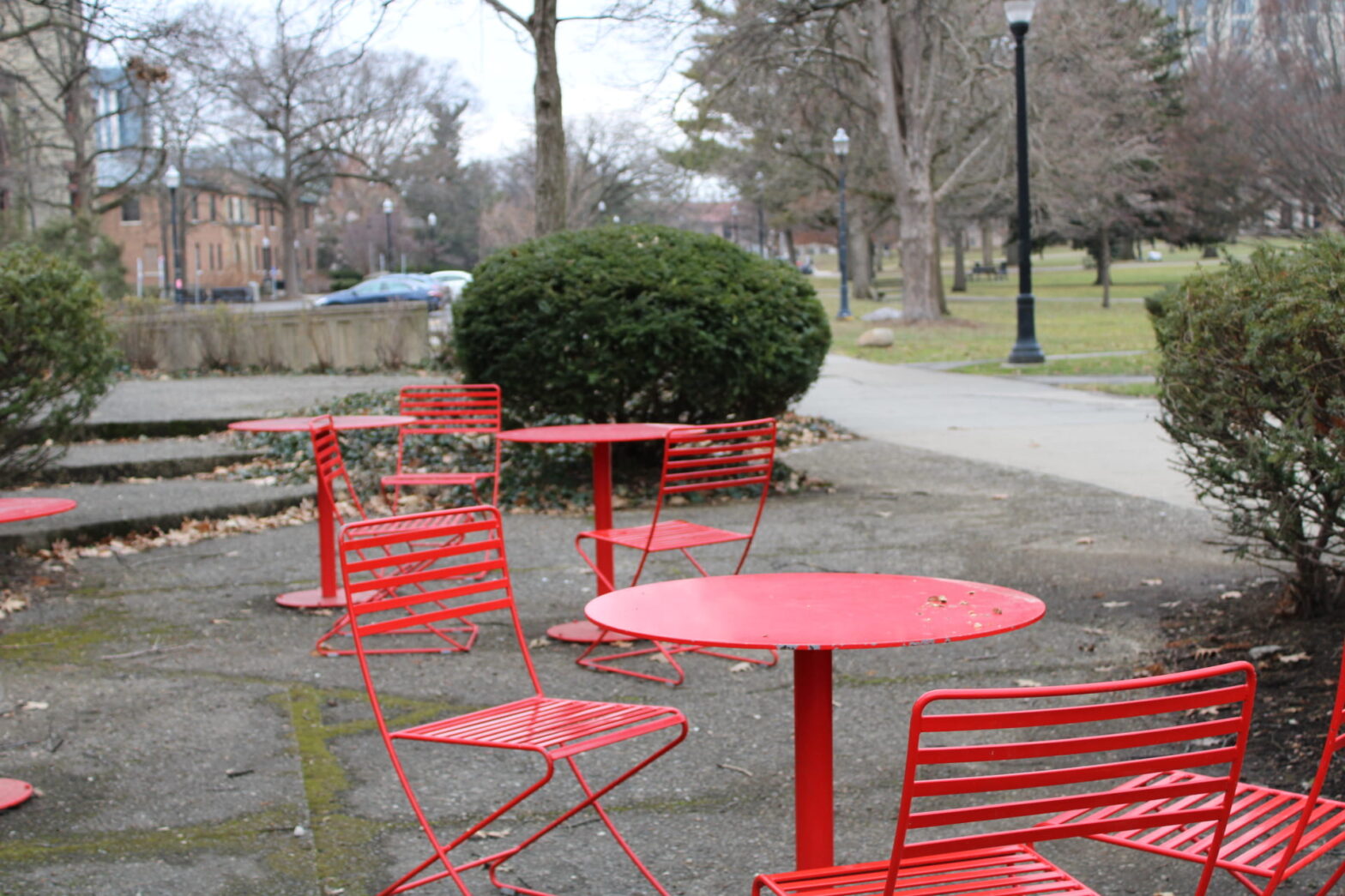 How the landscape architect of the state Ohio uses flexible seats to transform the green area