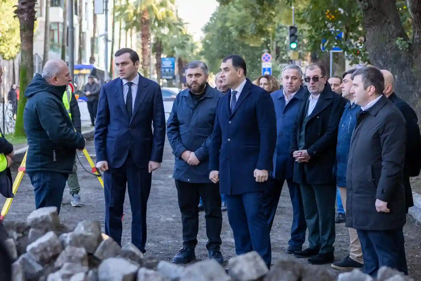 The rehabilitation of Rustveli and Gogebashvili -Straßen begins