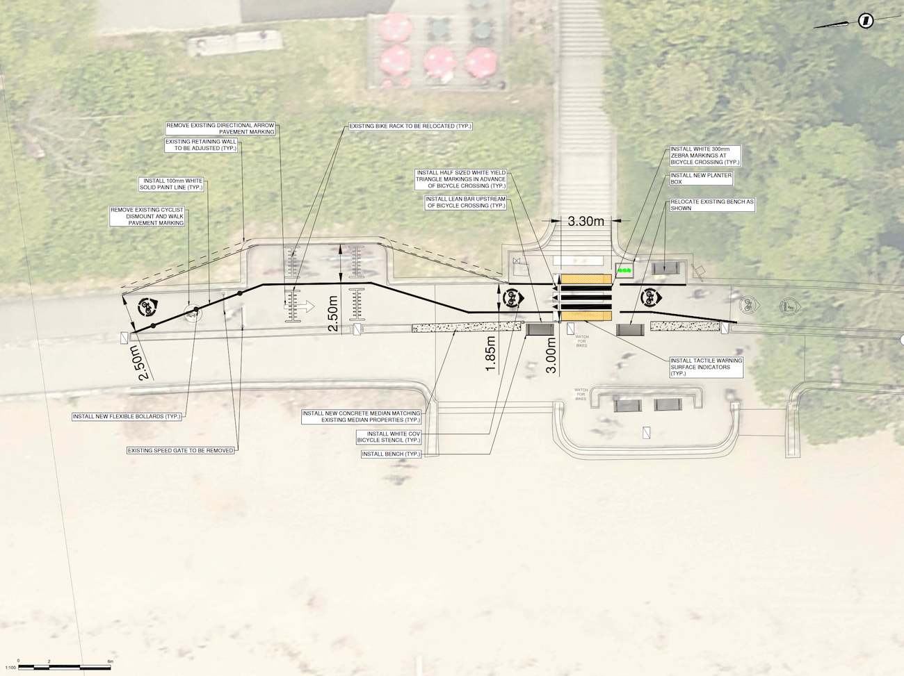 Third beach Stanley Park Sewall Bike Lane changes