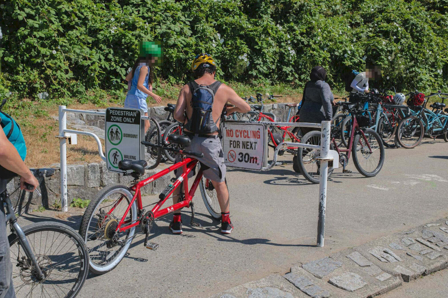 Removal of the processes of Stanley Park Sewall's cyclist approved