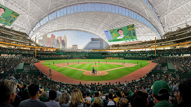 Baseball fans notice a real mistake in the first pictures of the new athletics stadium in Las Vegas