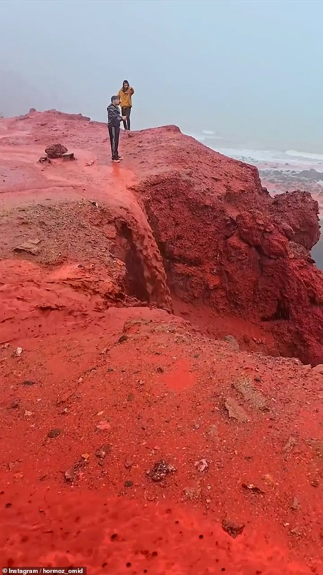 Waterfalls talked about by the rich iron oxide content of the soil