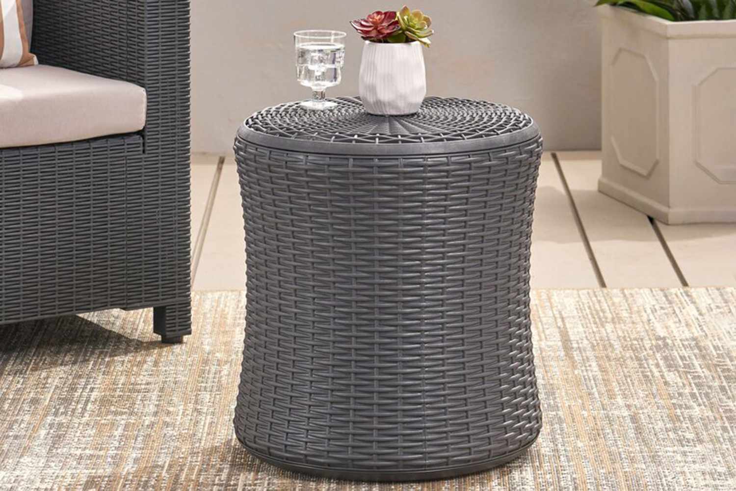 The sale of Wayfair's Outdoor Side Table begins at only 30 US dollars