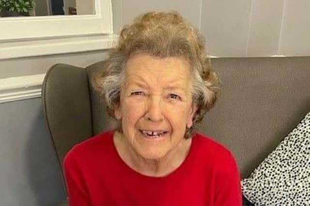 The resident Margaret Green celebrates the Red Doold Prize Sieg