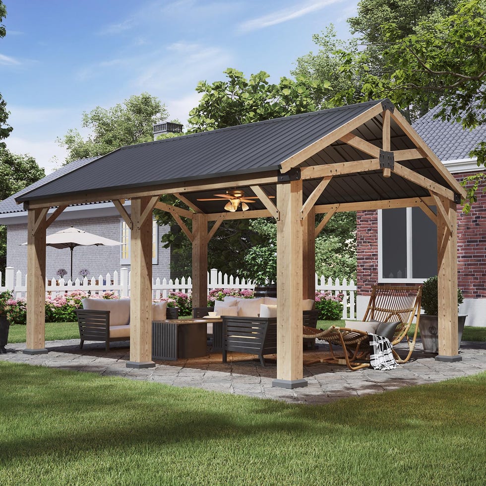 12 'x 16' outdoor wood pavilion outdoors 12 'x 16' outdoor wood pavilion outdoors