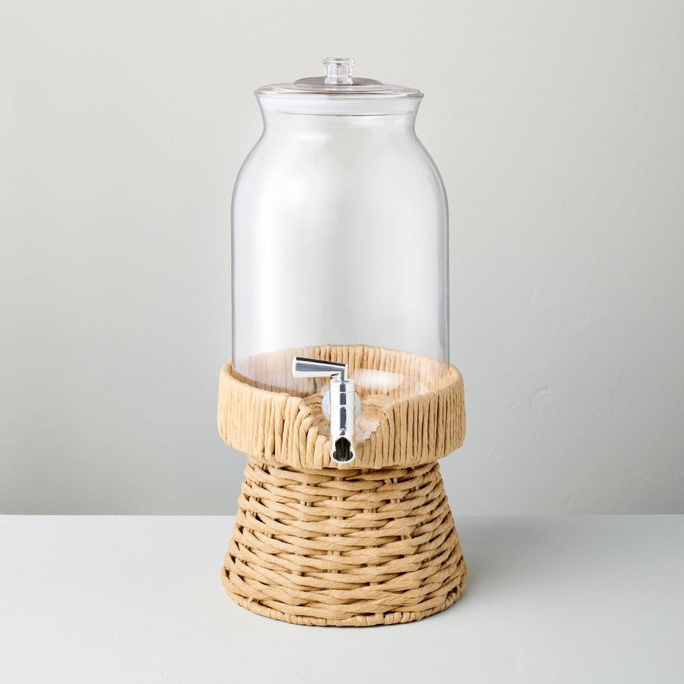 7l beverage dispenser with woven stand 