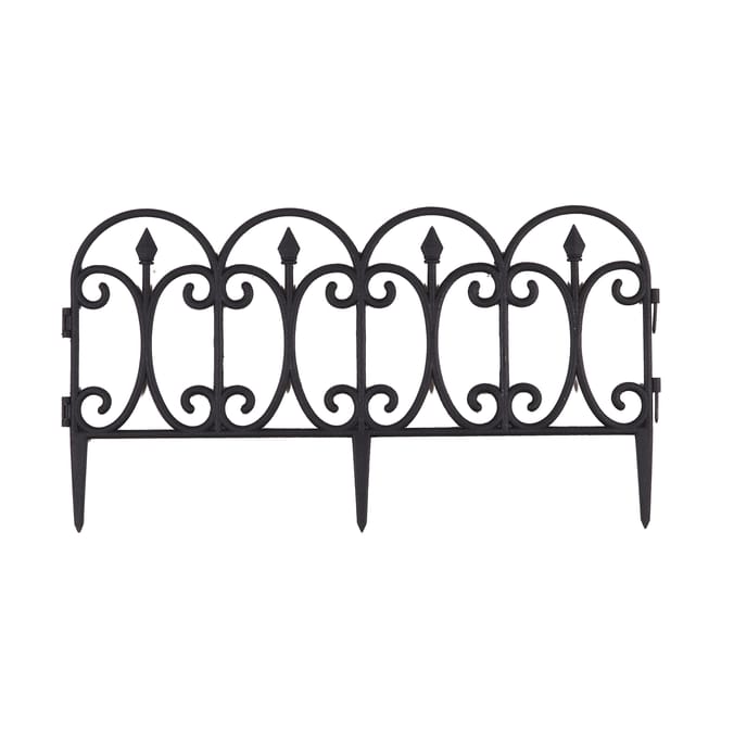 Plastic garden border fence.