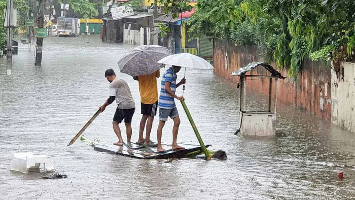 Indian cities fall in the rain due to concrete