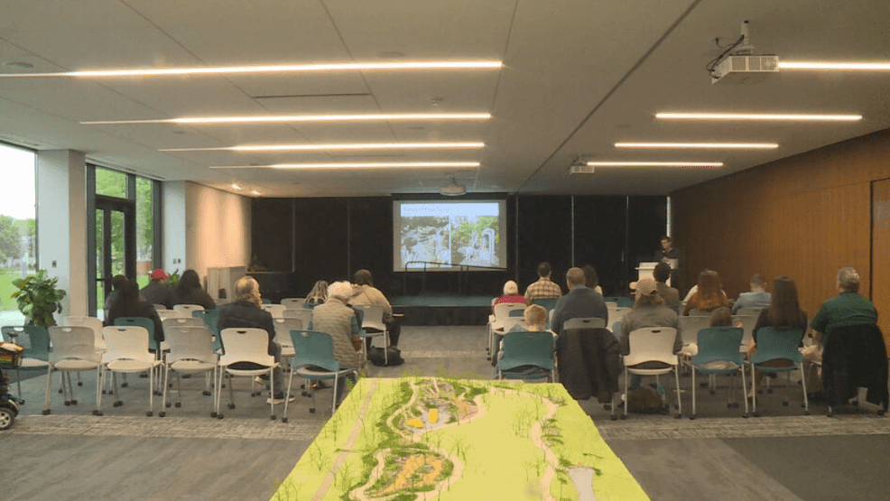 The residents were invited to exchange ideas for the new play garden in Genesee County