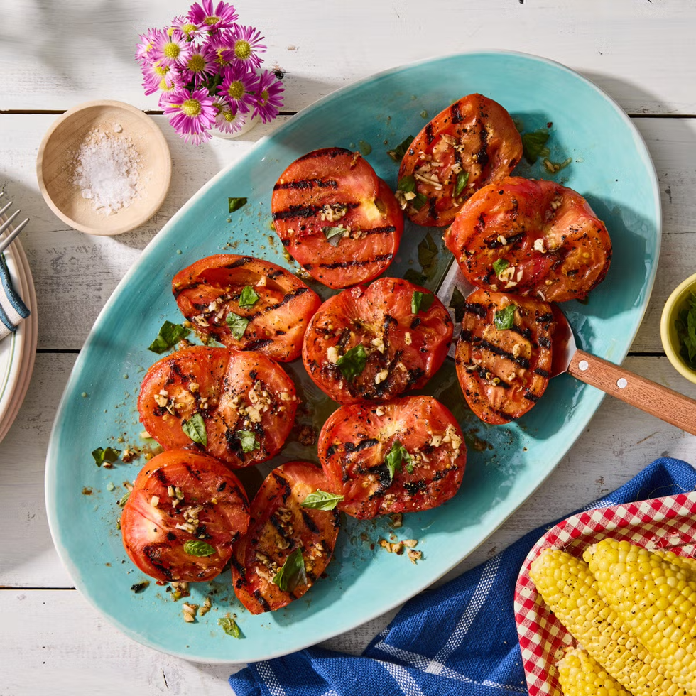 Simple party dinner ideas Easy Party Food Ideas grilled tomatoes