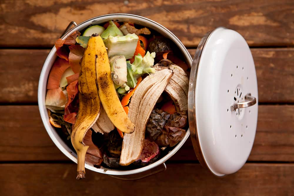 Composting against top