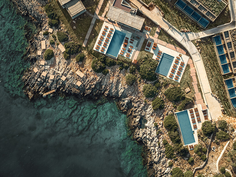 Block722 Sculpts JW Marriot's Crete resort in the landscape with stone from the location