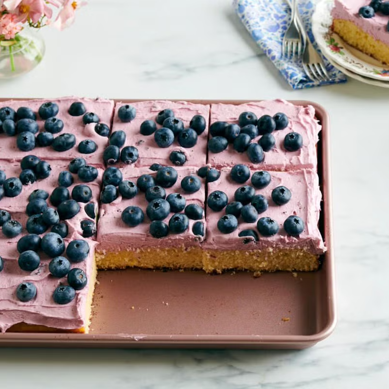 Simple party dinner ideas Easy party food ideas lemon blueberry blade cake