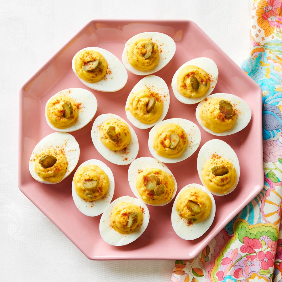 Simple party dinner ideas Easy Party Food Ideas Dill Pickle Deviled Eggs
