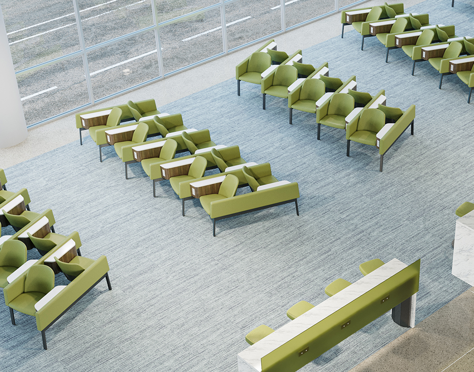 Agati furniture reveals "departure seats": a groundbreaking approach for the seats at Gate Airport