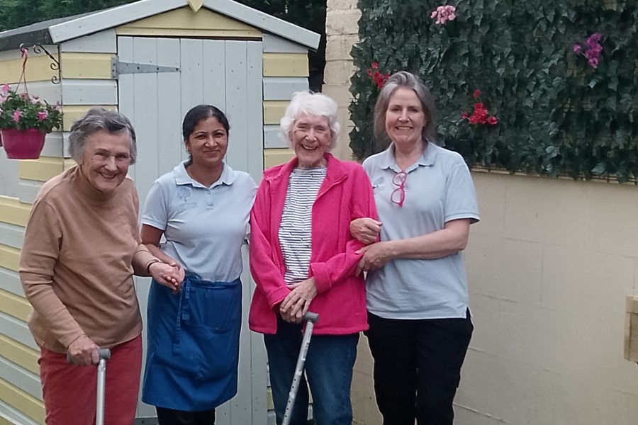 Beacon House Care Home in Devon reveals new garden areas