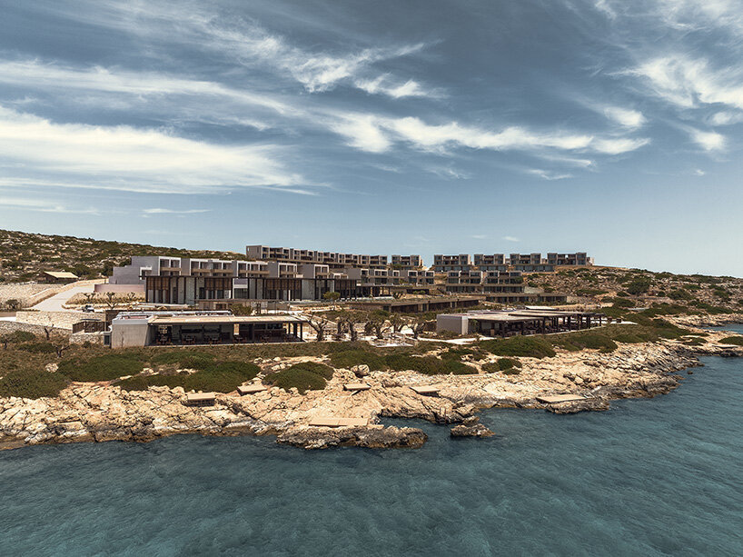 Block722 Sculpts JW Marriot's Crete resort in the landscape with stone from the location