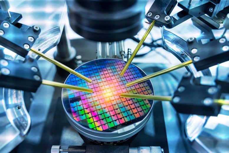 Half -ladder -Wafer rainbow transistor tests