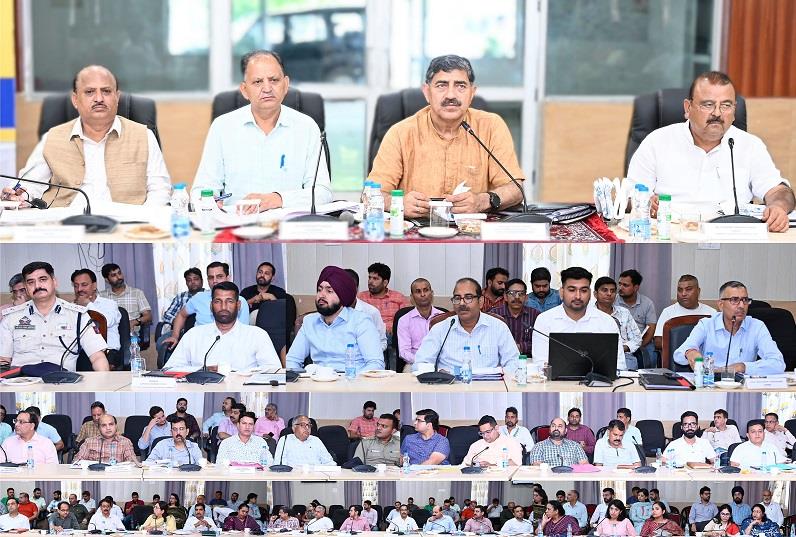MP Jugal Kishore Chairman Disha meeting in Samba