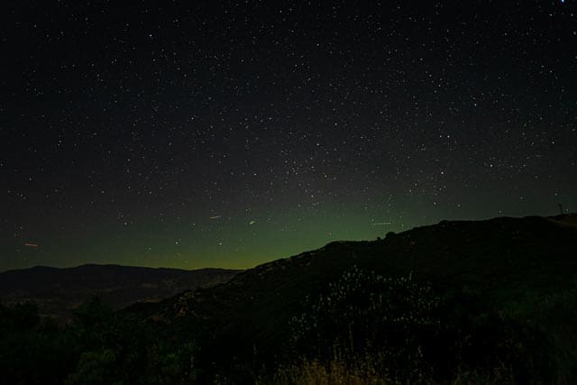 Northern lights seen by E. Camino Cielo