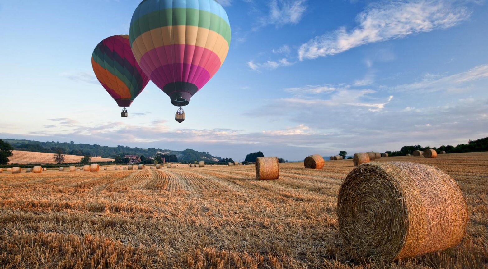 Wind turbines, solar collectors that make hot air balloon flights complicated