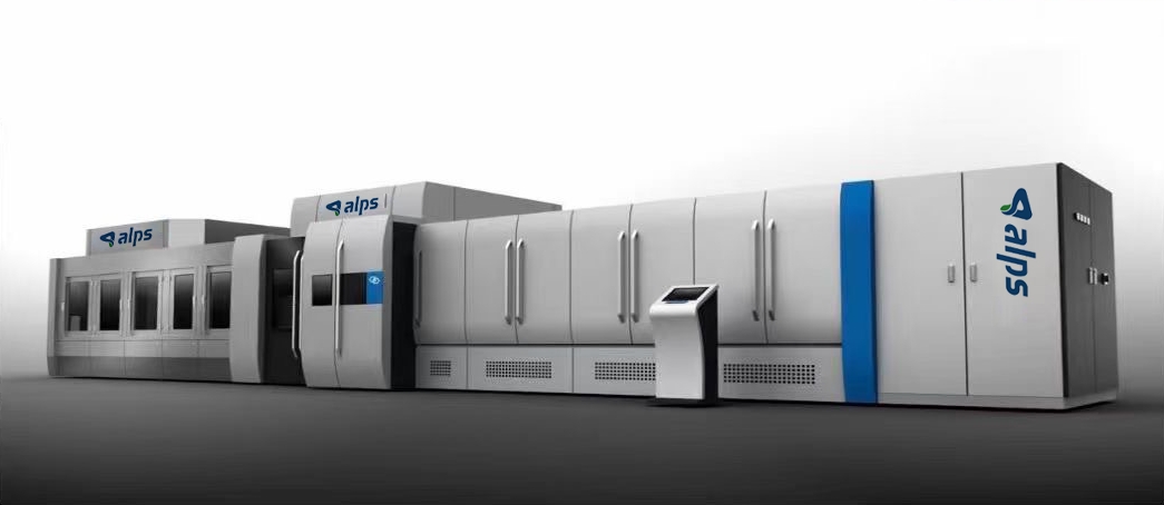 The alpine machine starts 24,000 b /h mineral water bubbles filling capping combiblock line