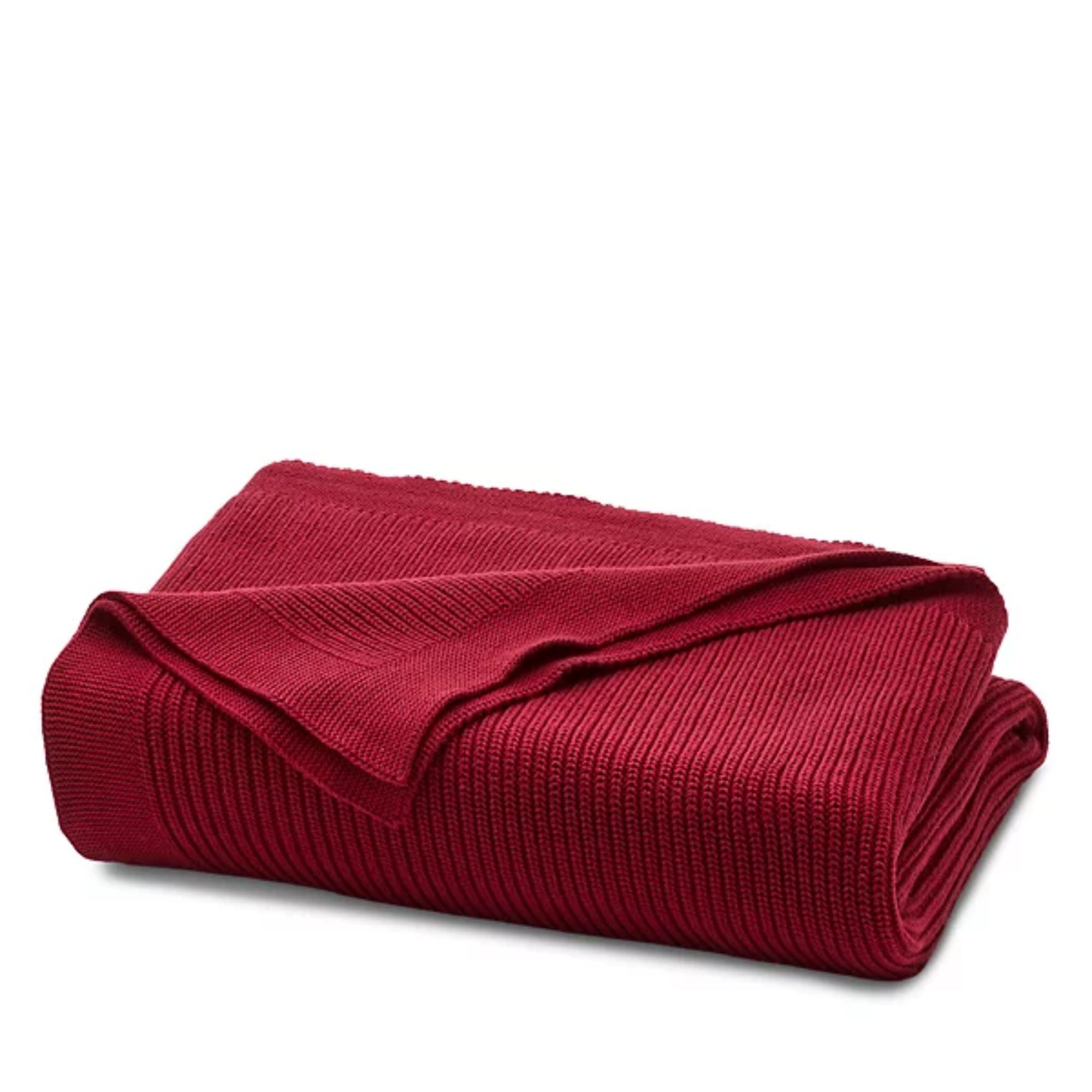 Boll and two-grained knit blanket
