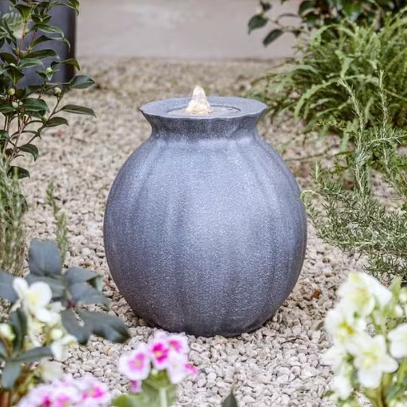 Gray Water Pot Feature